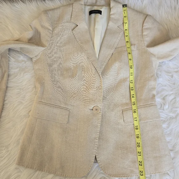JOSEPH Linen Notched Minimalist Blazer Jacket Size 40 Old Money Elevated Basic - Picture 13 of 14